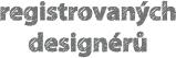 registrovaných designérů